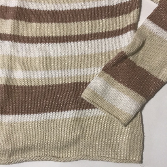 St John’s Bay sweater Size XL Browns and Tans Square Neck - Picture 2 of 11